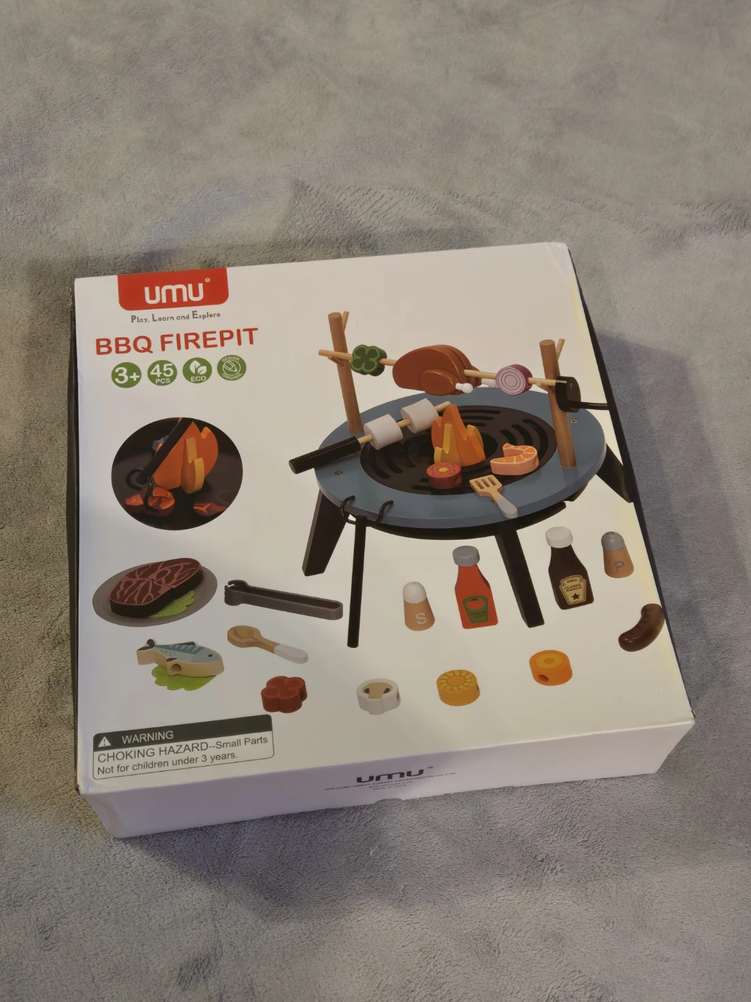 Kids Wooden Camping BBQ Toys Set - photo 4
