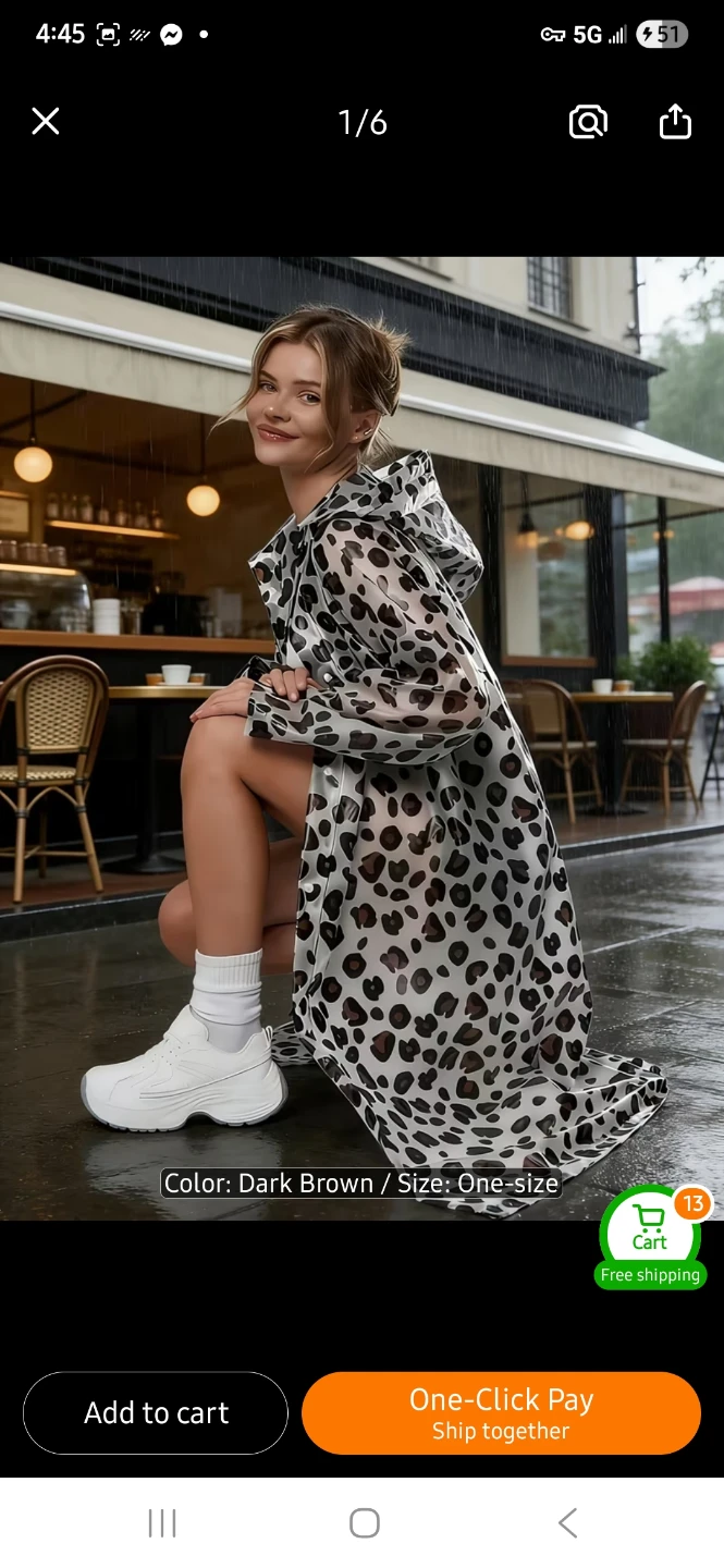 NEW Leopard Print Raincoat💧 - photo 3