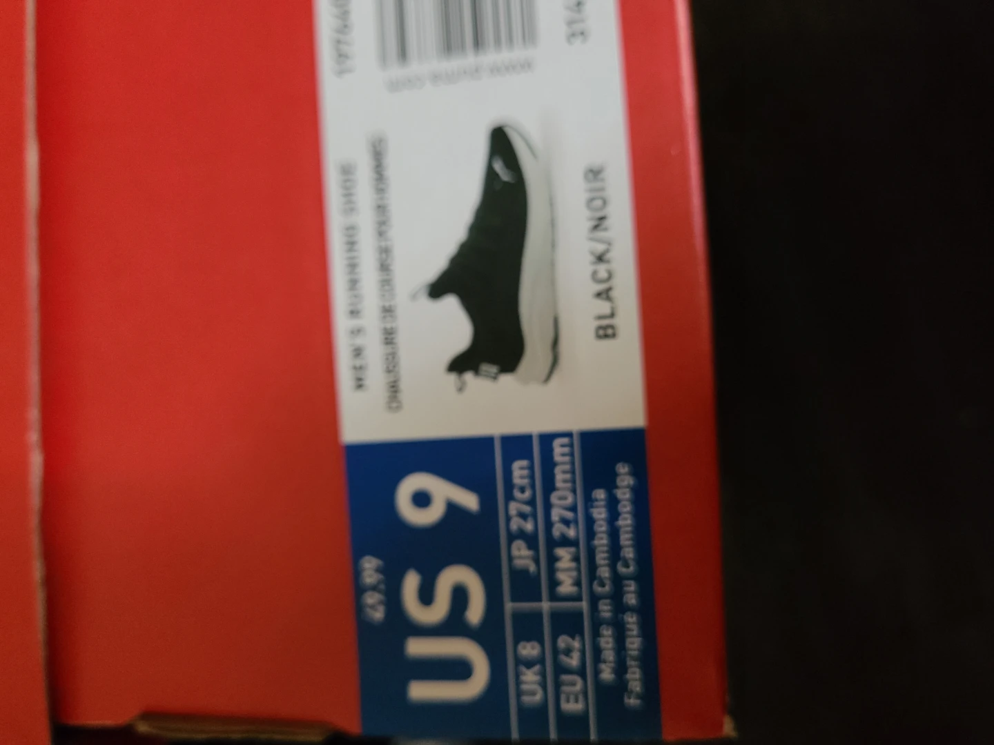 Puma Softride Men's Running Shoes - Black, Size 9 - photo 2