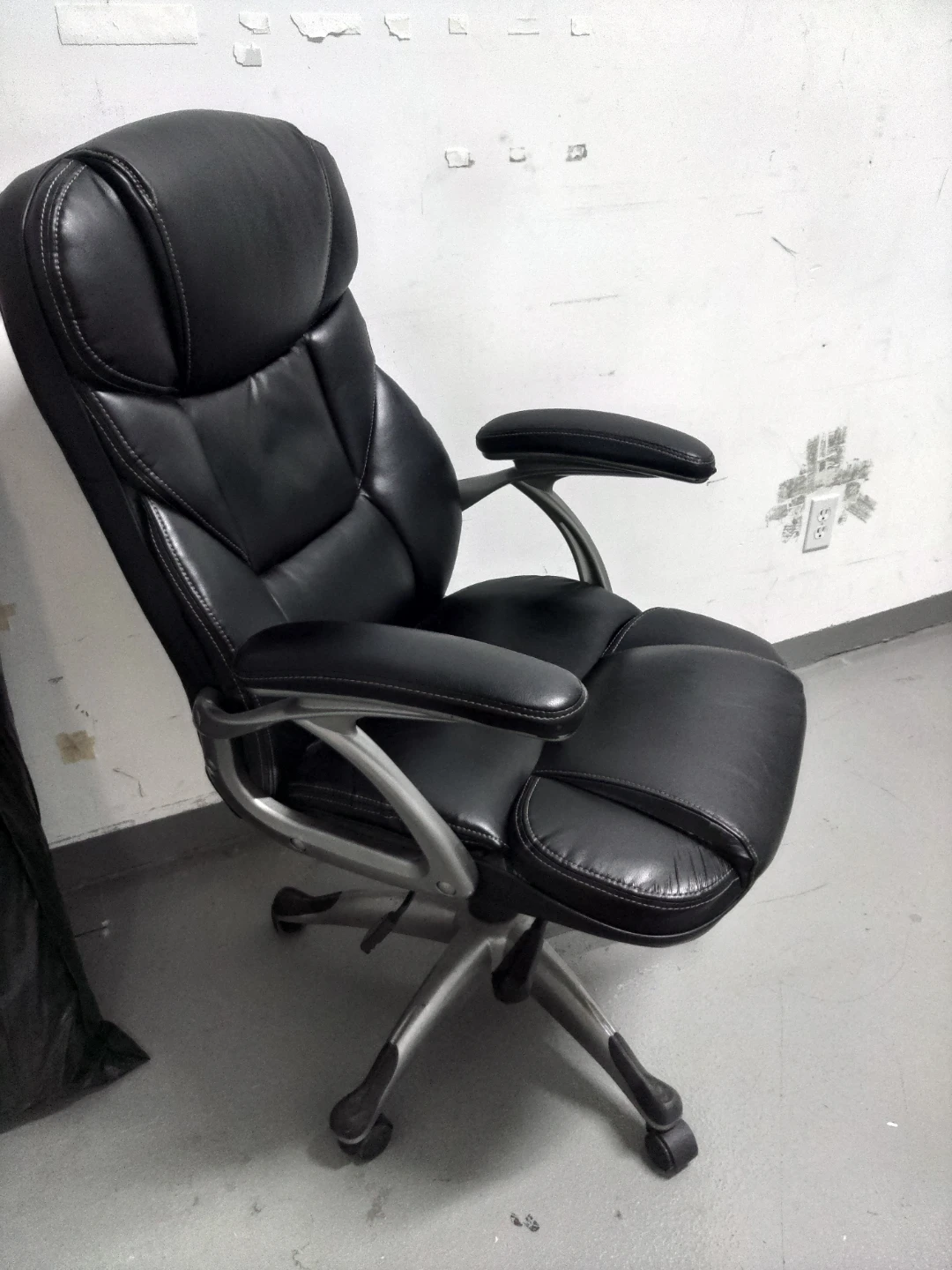 Black Faux Leather Executive Office Chair