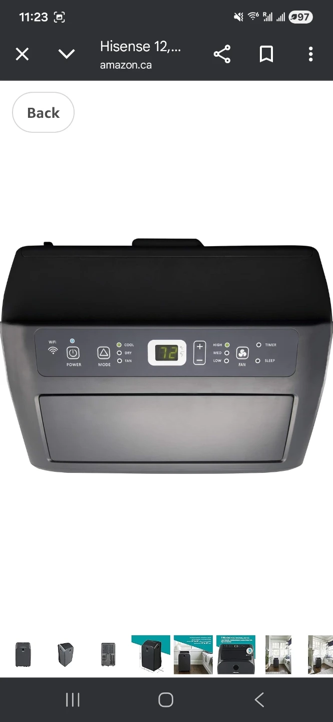 Hisense Portable Air Conditioner AP1021CW1G - photo 3