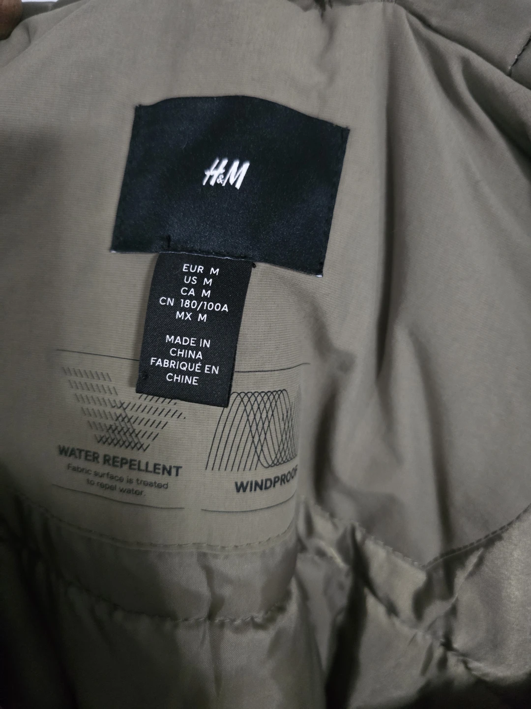 H&M Men's Padded Parka with Faux Fur Hood - photo 4