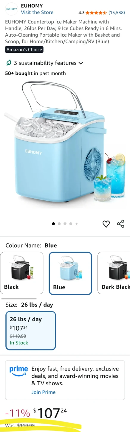 Euhomy Countertop Ice Maker-BRAND NEW - photo 4