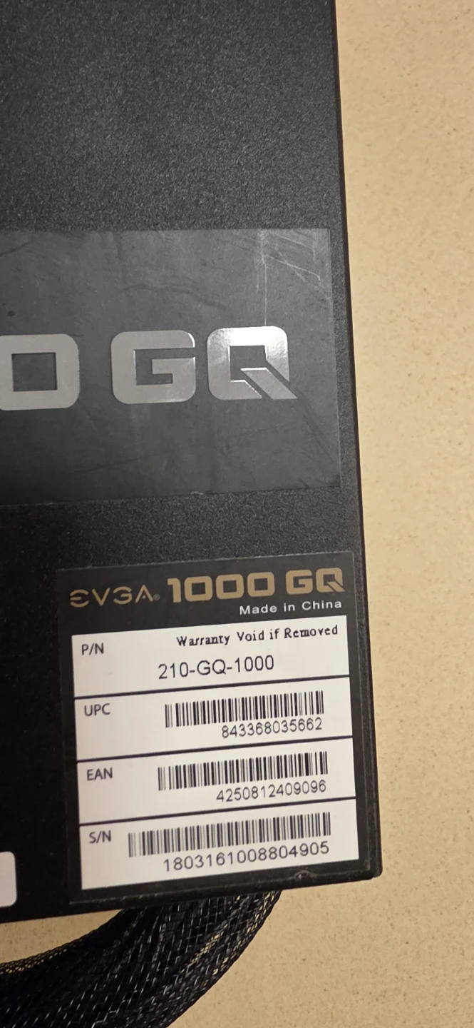 EVGA 1000 GQ Power Supply Unit x2 - photo 3