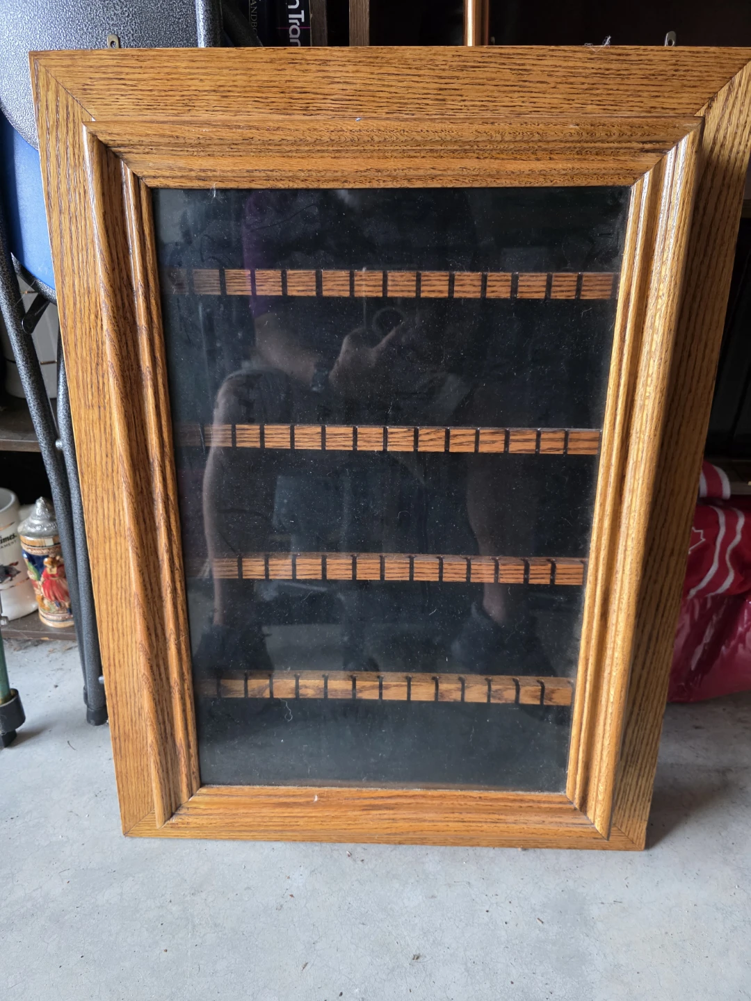 Wooden Wall-Mounted Display Case - photo 2