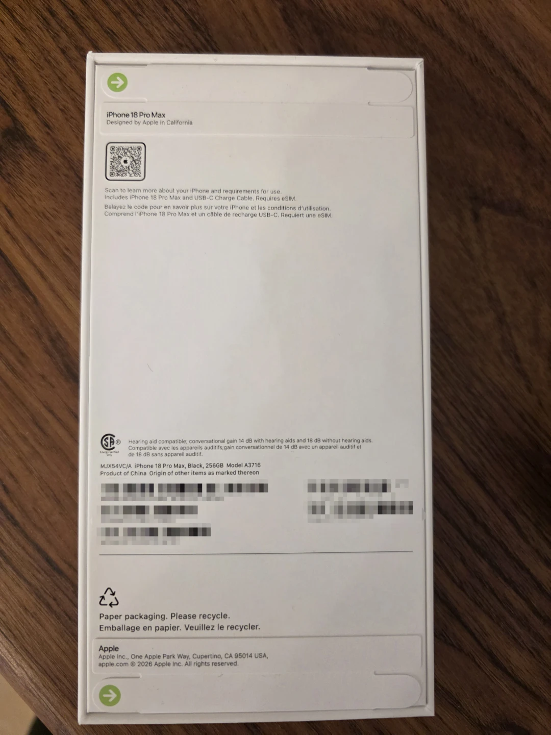 📱 Brand New iPhone 18 Pro Max 256GB – Black – Factory Sealed - photo 2