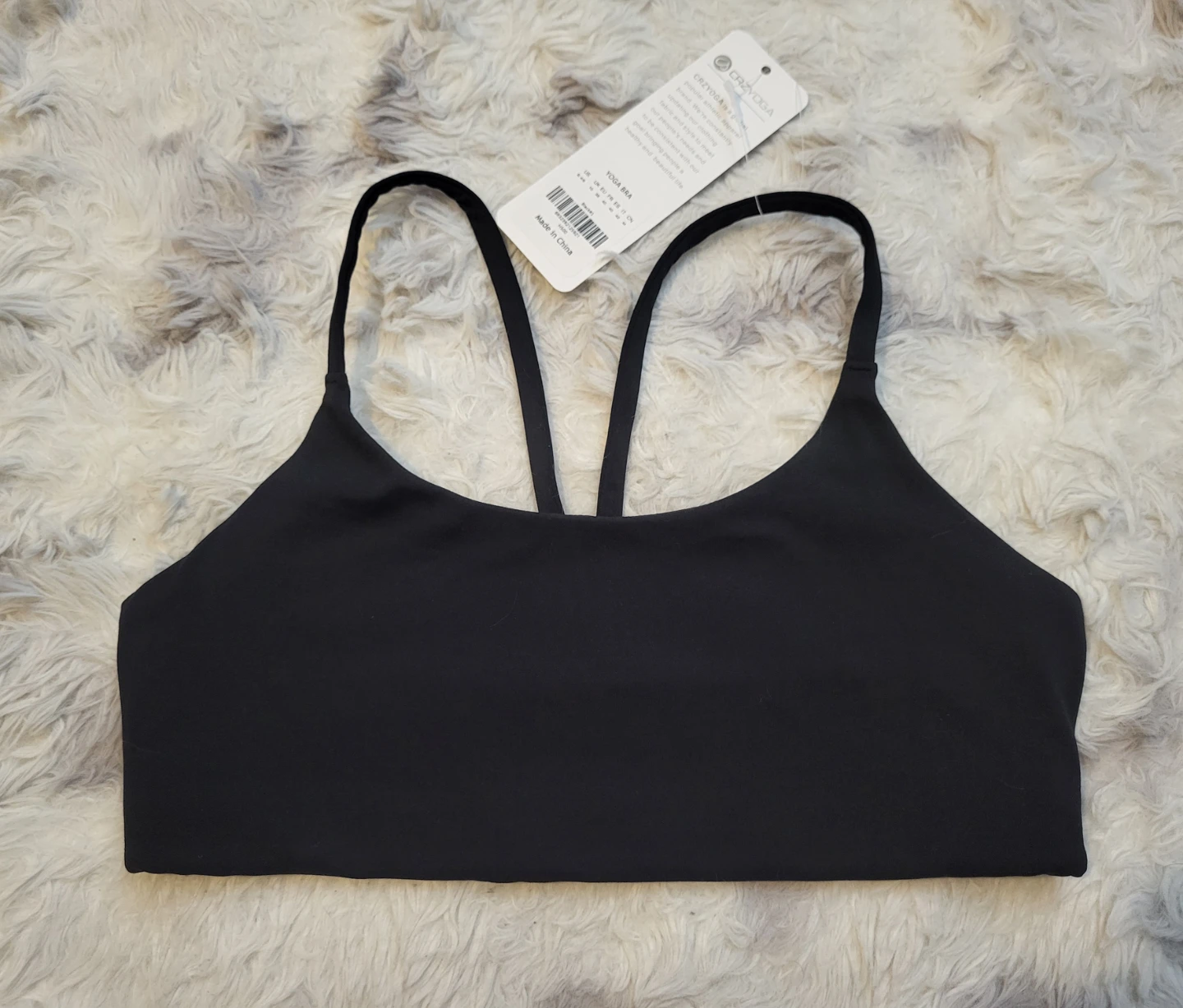 New CRZYOGA Butterlift Yoga Bra - Black - photo 3
