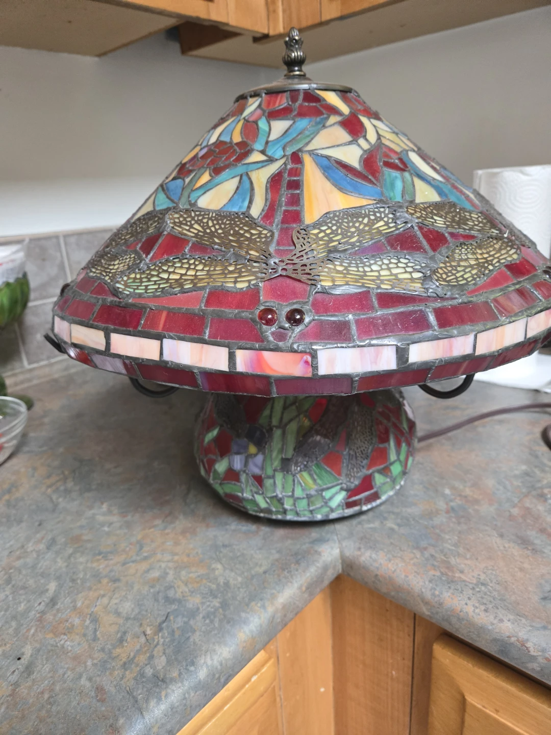 Dragonfly Tiffany Table Lamp - photo 2