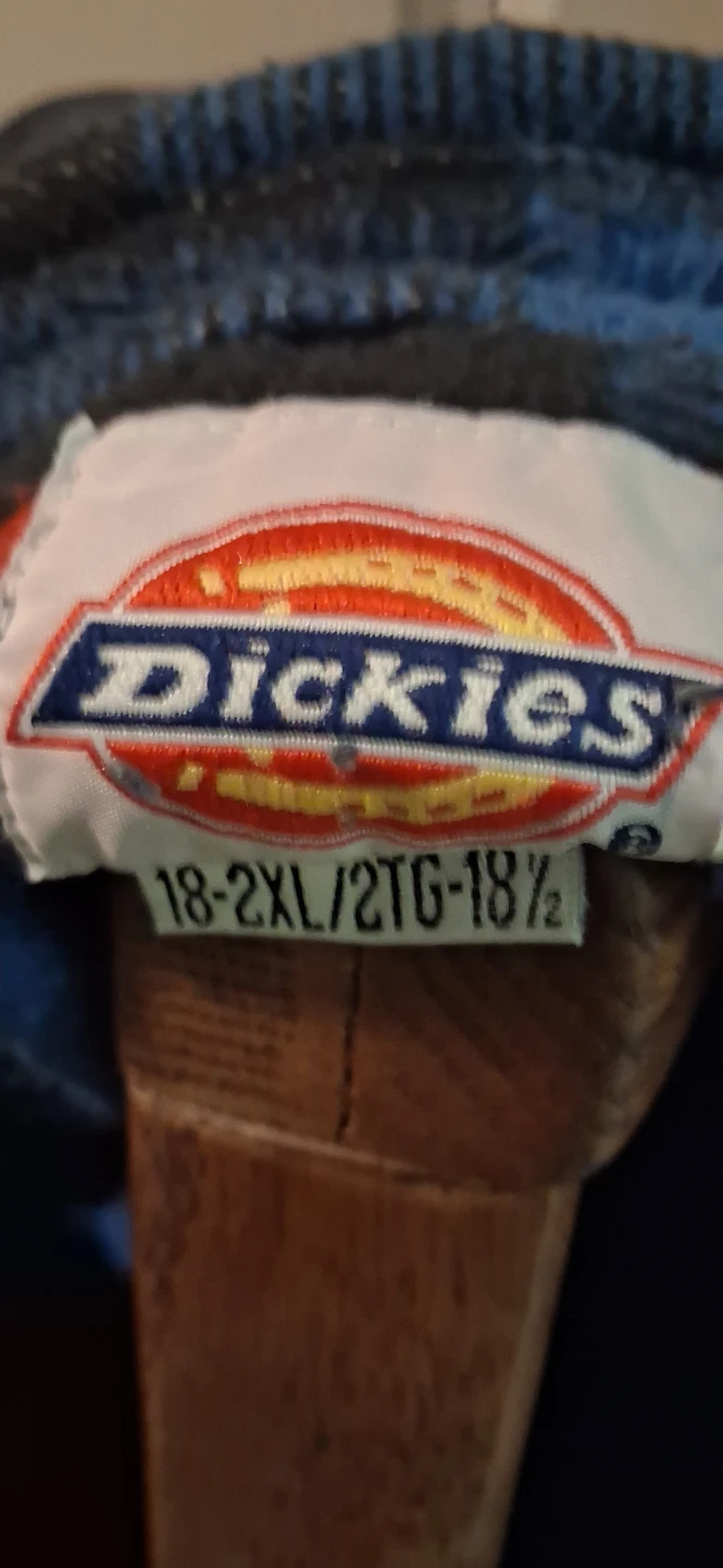 Size 18 - 2XL Dickies Men's Flannel Shirt Blue and Black - photo 3
