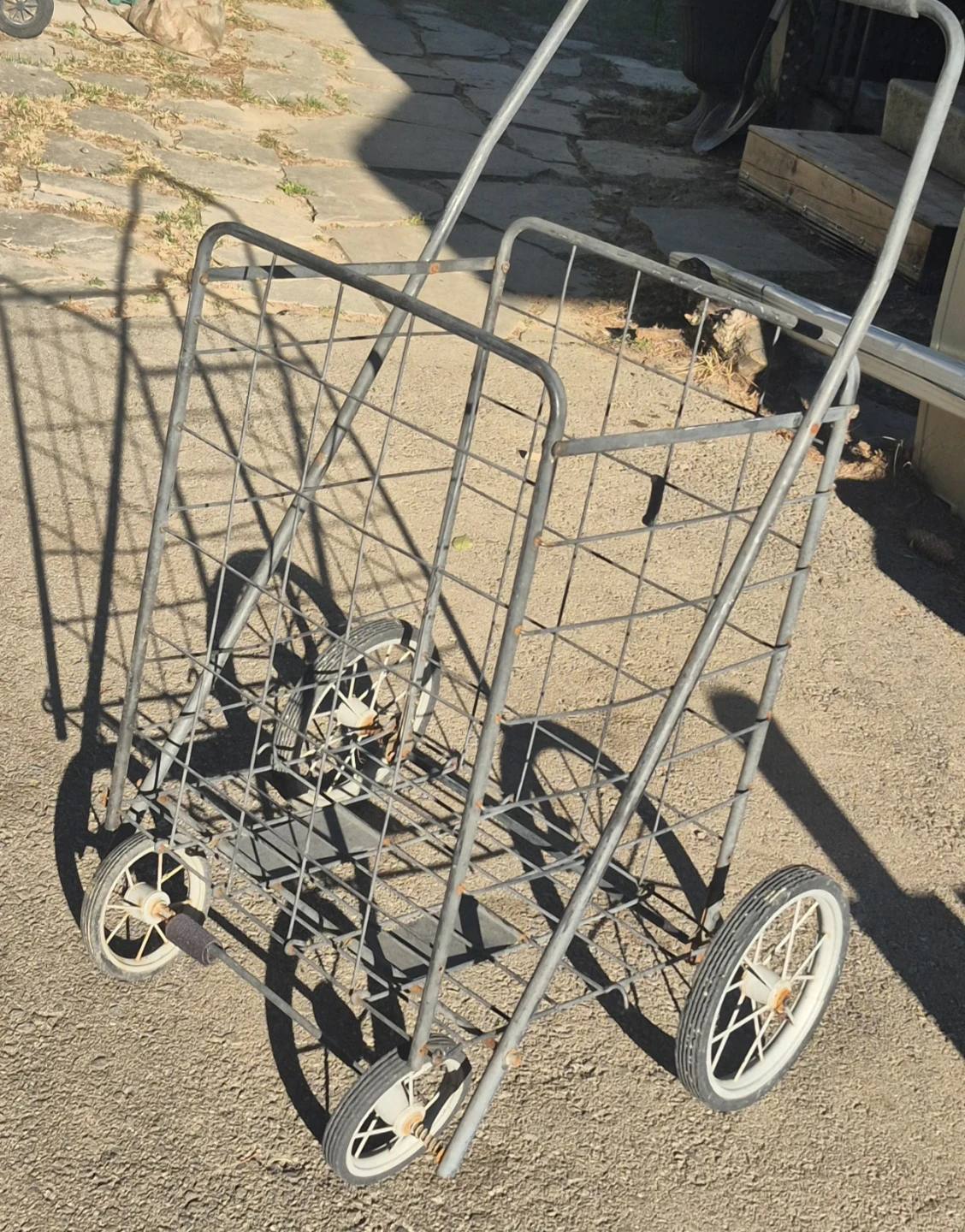 Metal Wire Utility Shopping Cart