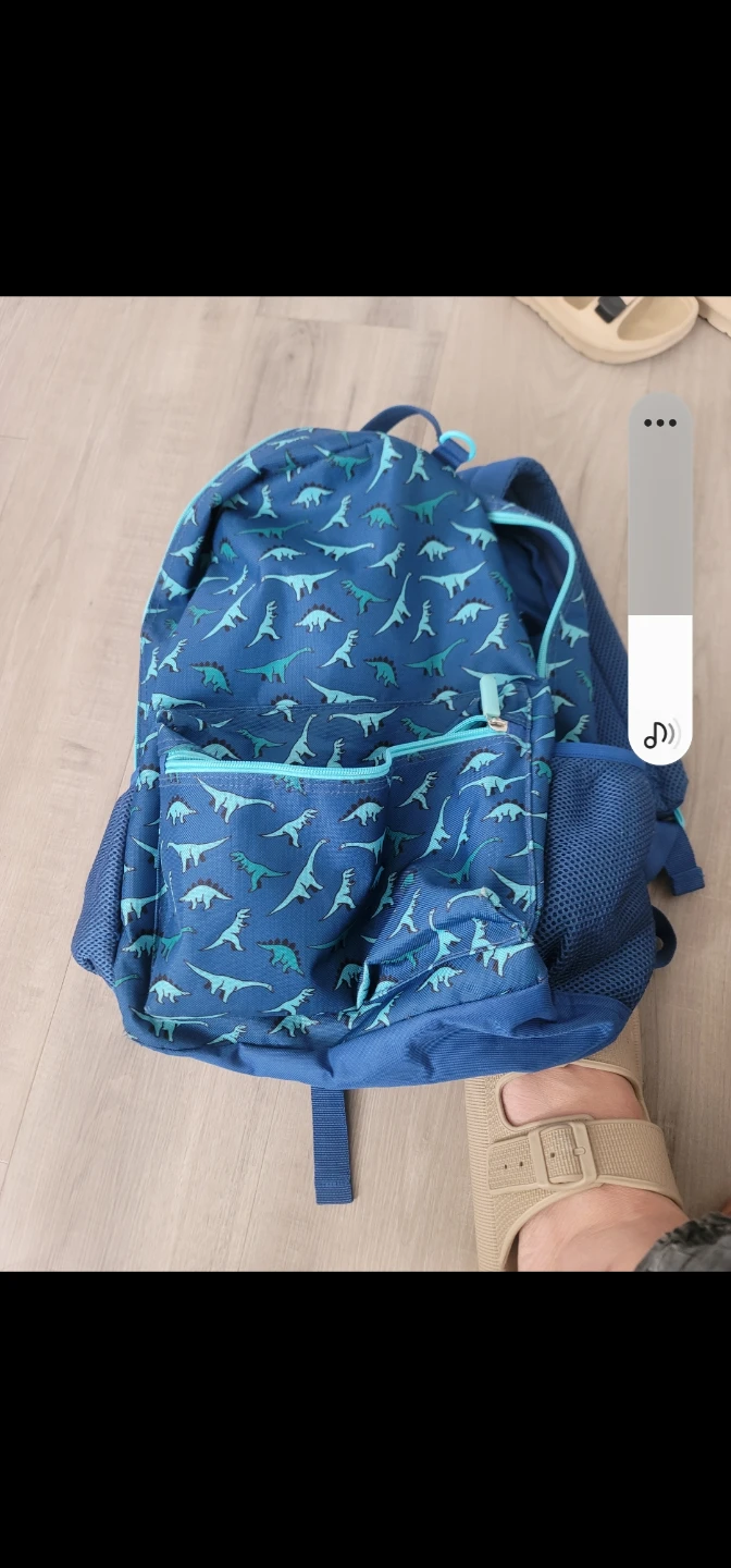 Blue dinosaur print backpack - photo 2