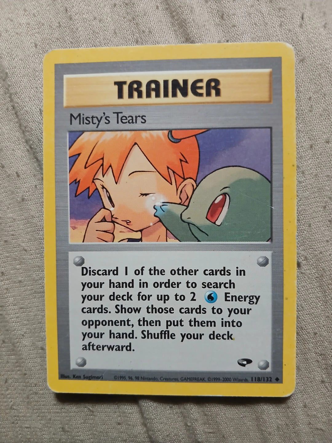 Misty's Tears Trainer 118/132 1999-2000 Pokémon Card