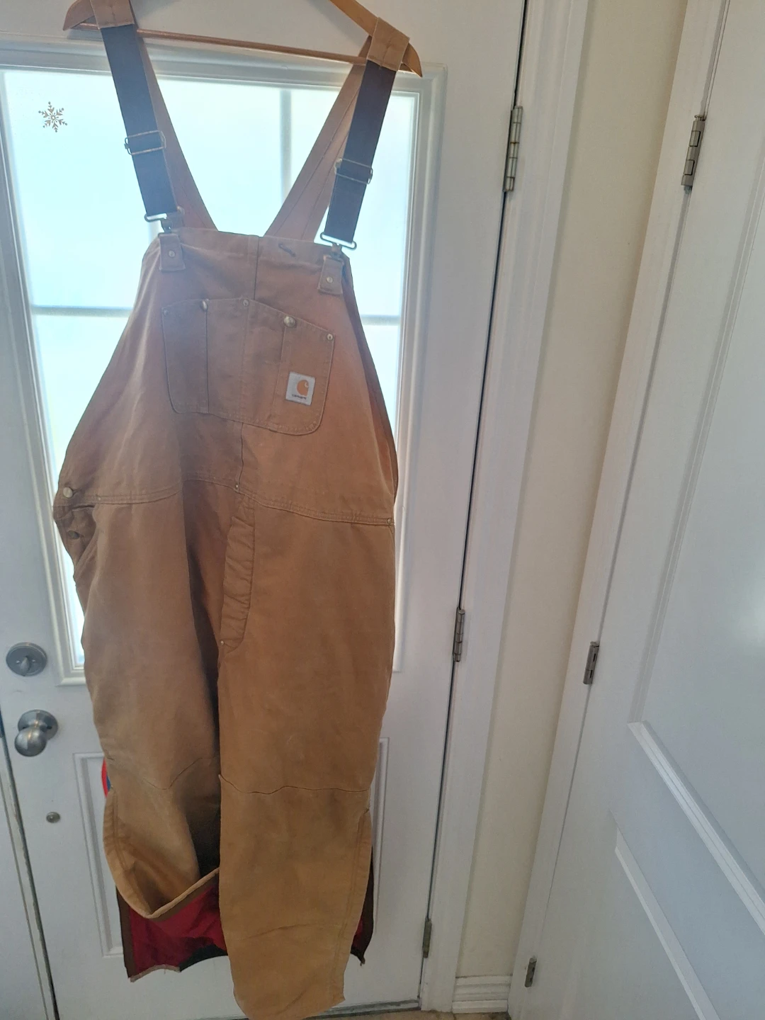 2X Carhartt Tan Bib Overalls - photo 2