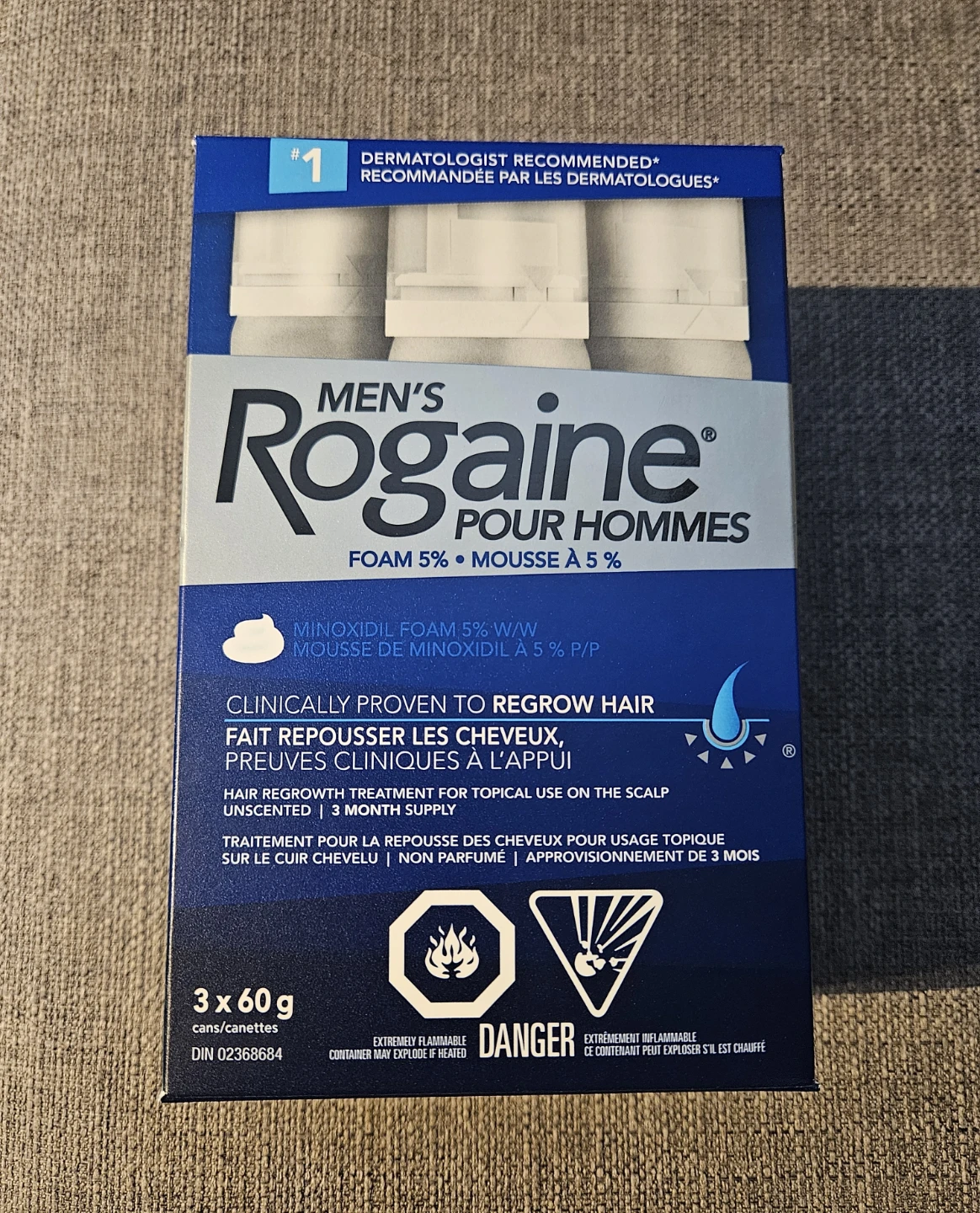 Men's Rogaine 5% Minoxidil Foam 3-Month Supply