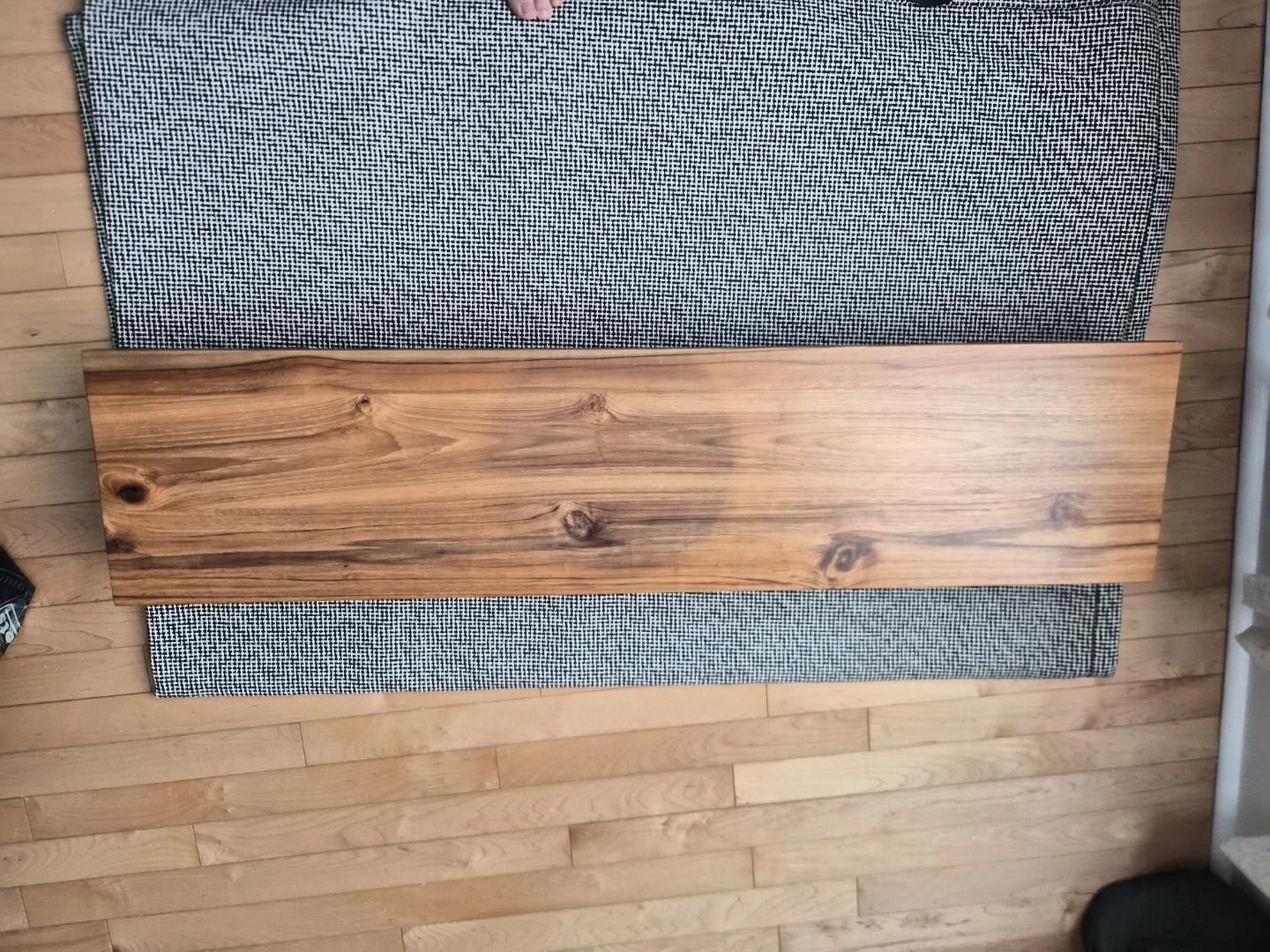 Desky Monitor Stand - Teak Hardwood - photo 2
