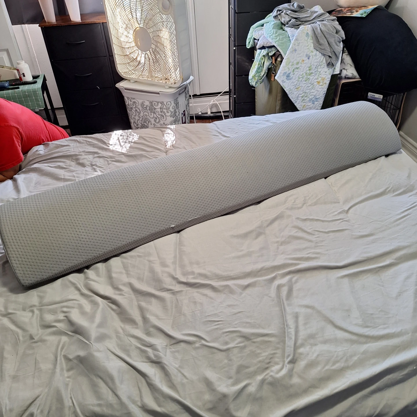 Queen Long Memory Foam Bed Wedge Pillow