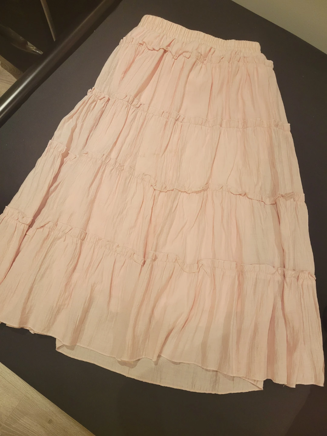 Pastel Pink Tiered Skirt