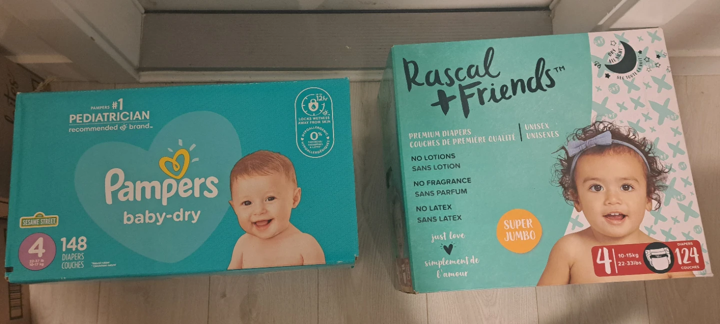 Pampers and Rascal + Friends Size 4 Diapers
