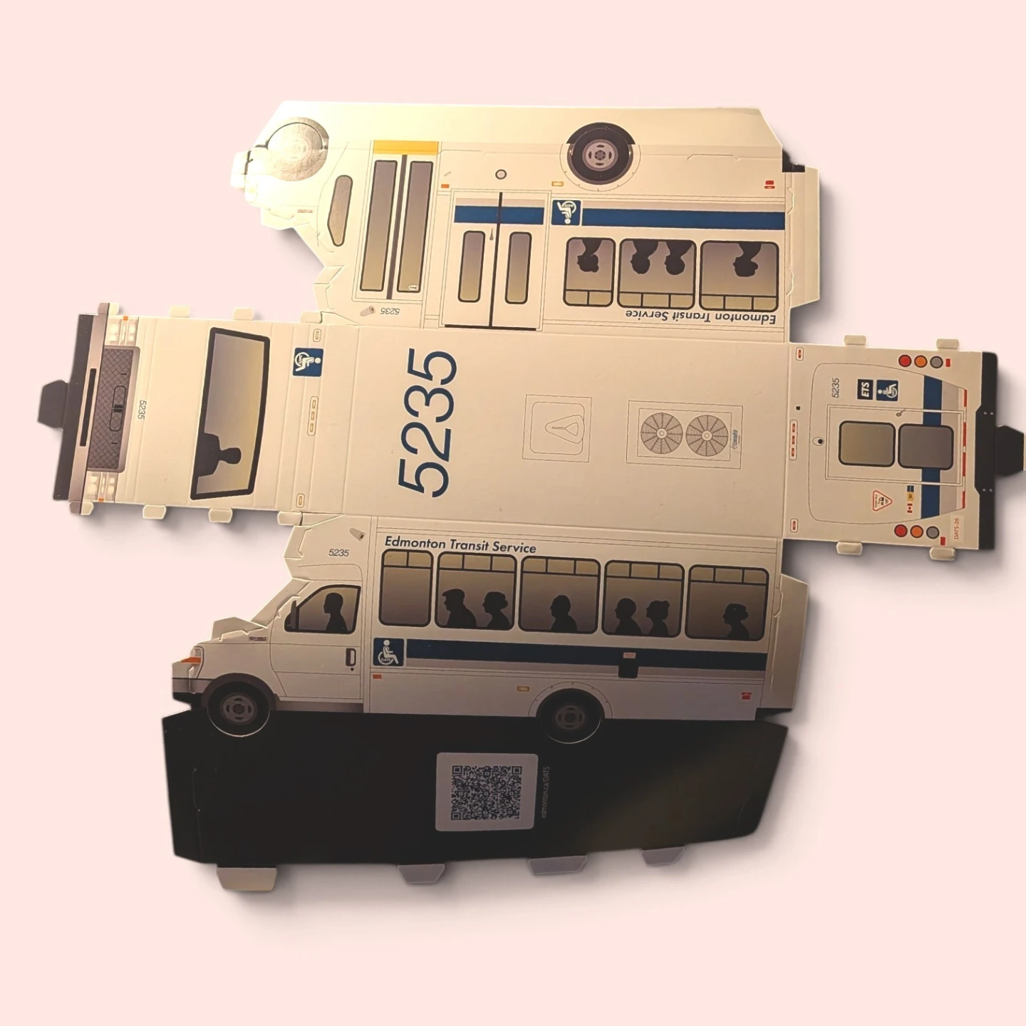 Edmonton Transit Service DATS Bus Paper Model