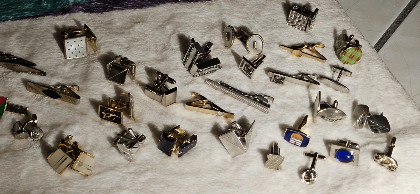 Vintage Cufflink and Tie Clip Collection