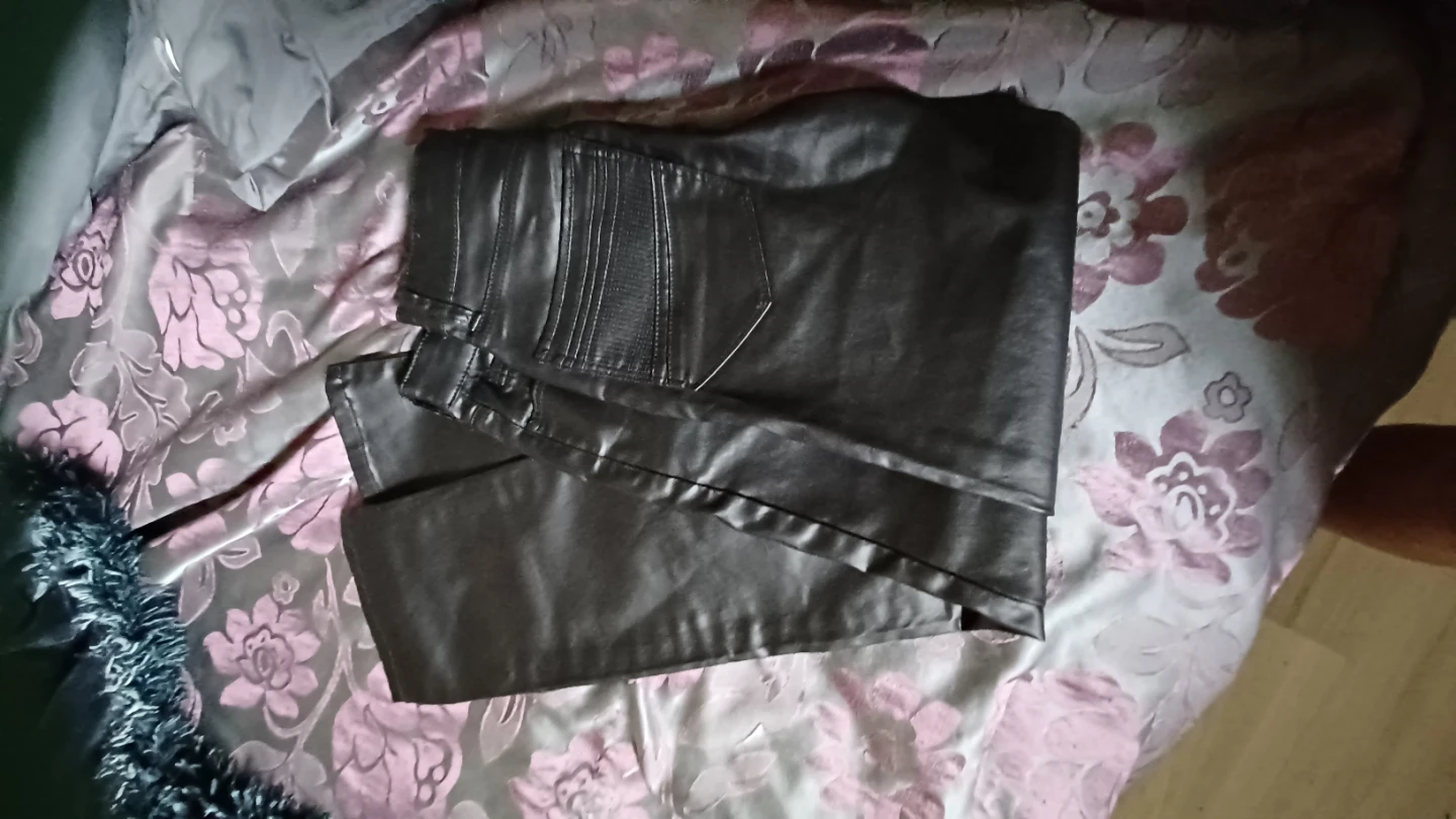 Ethanol Black Faux Leather Pants - photo 2