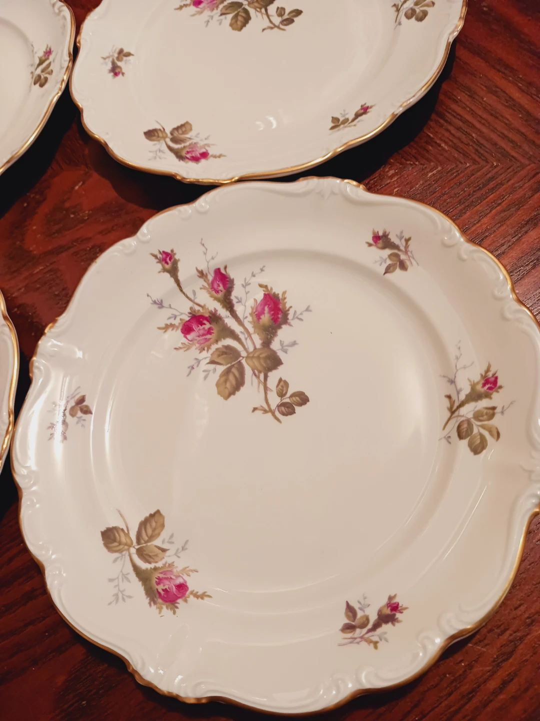Set of 4 Rosenthal Pompadour Porcelain Plates - photo 3