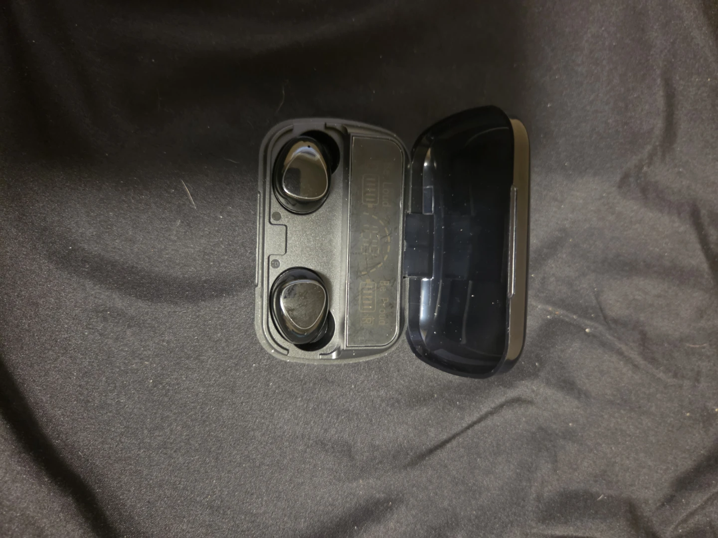 Black Wireless Earbuds with Charging Case - photo 3