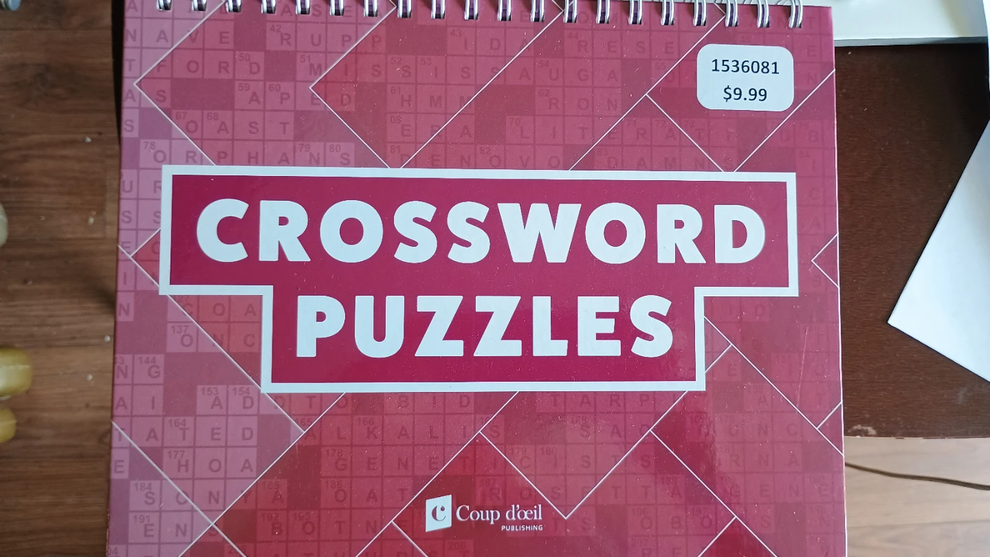 $20 this week only! Coup d'oeil Crossword Puzzle Book