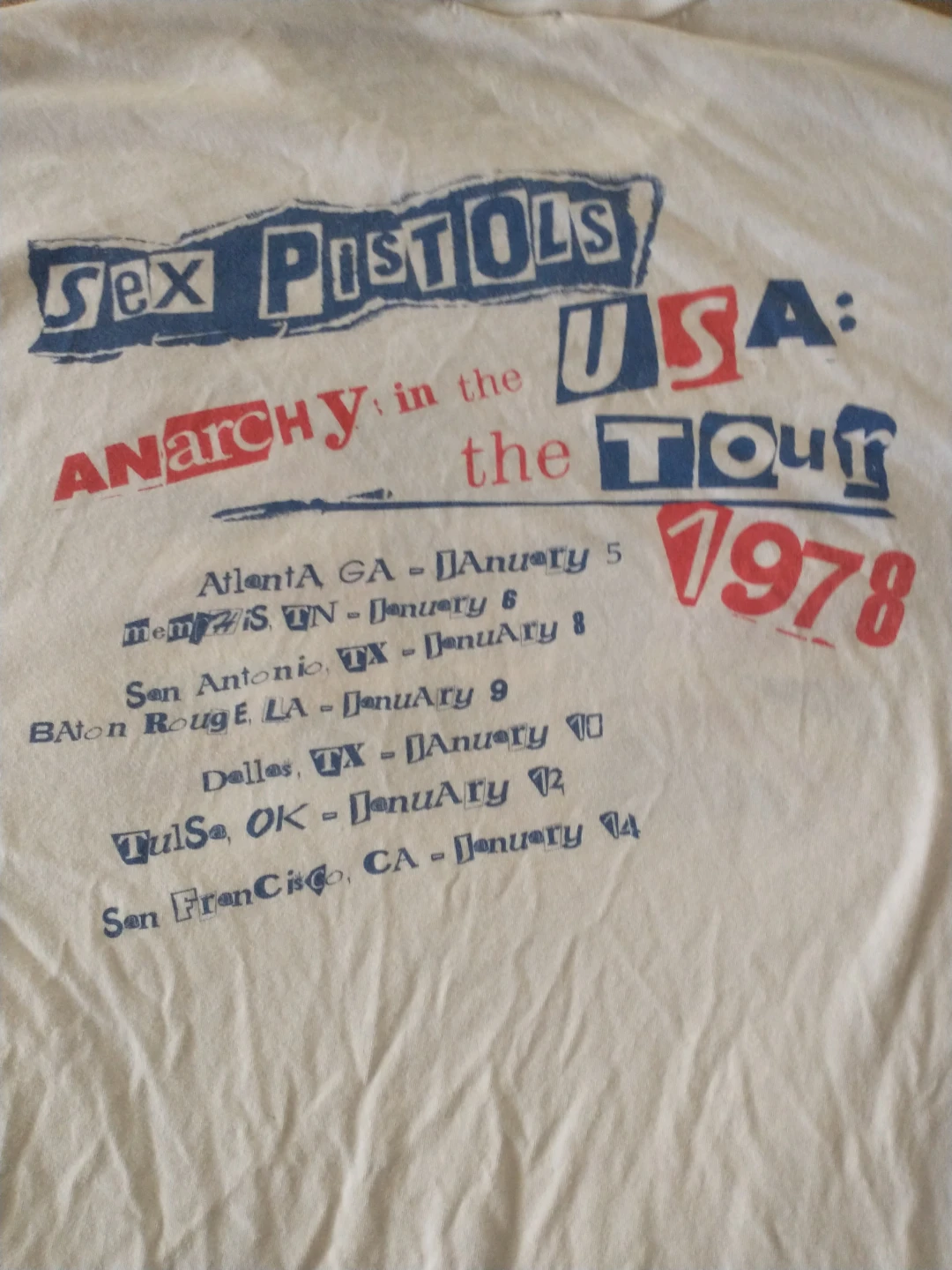 Sex Pistols XL T-Shirt  1978 Anarchy in the USA - photo 3
