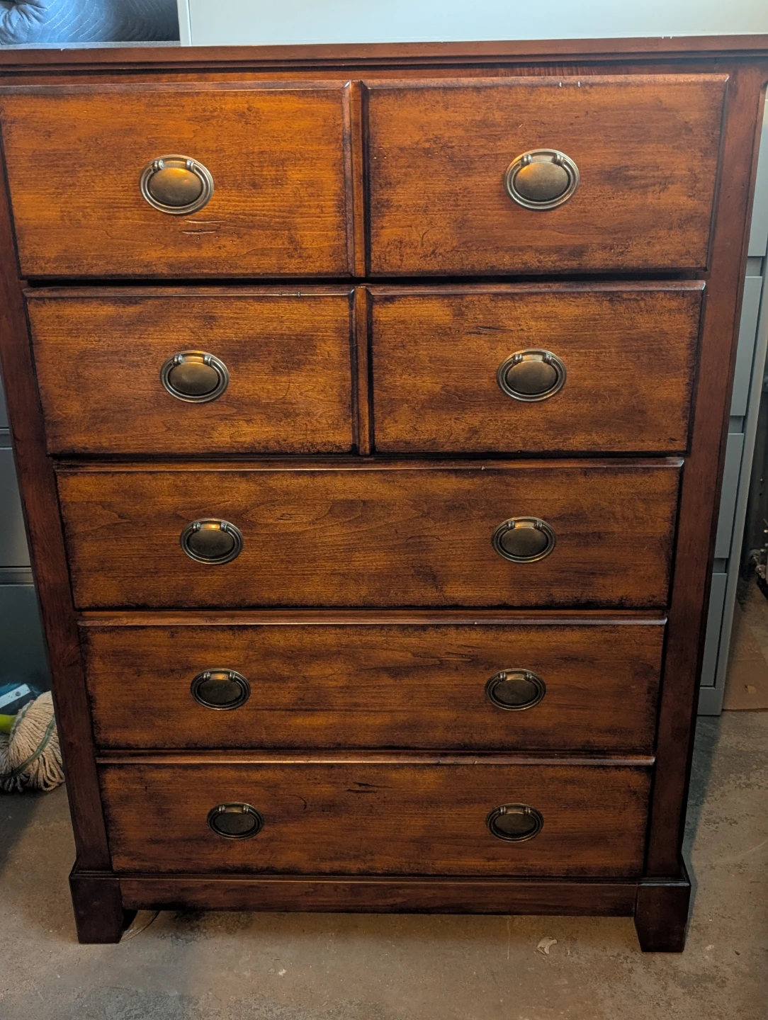 Wooden Dresser with 5 Drawers