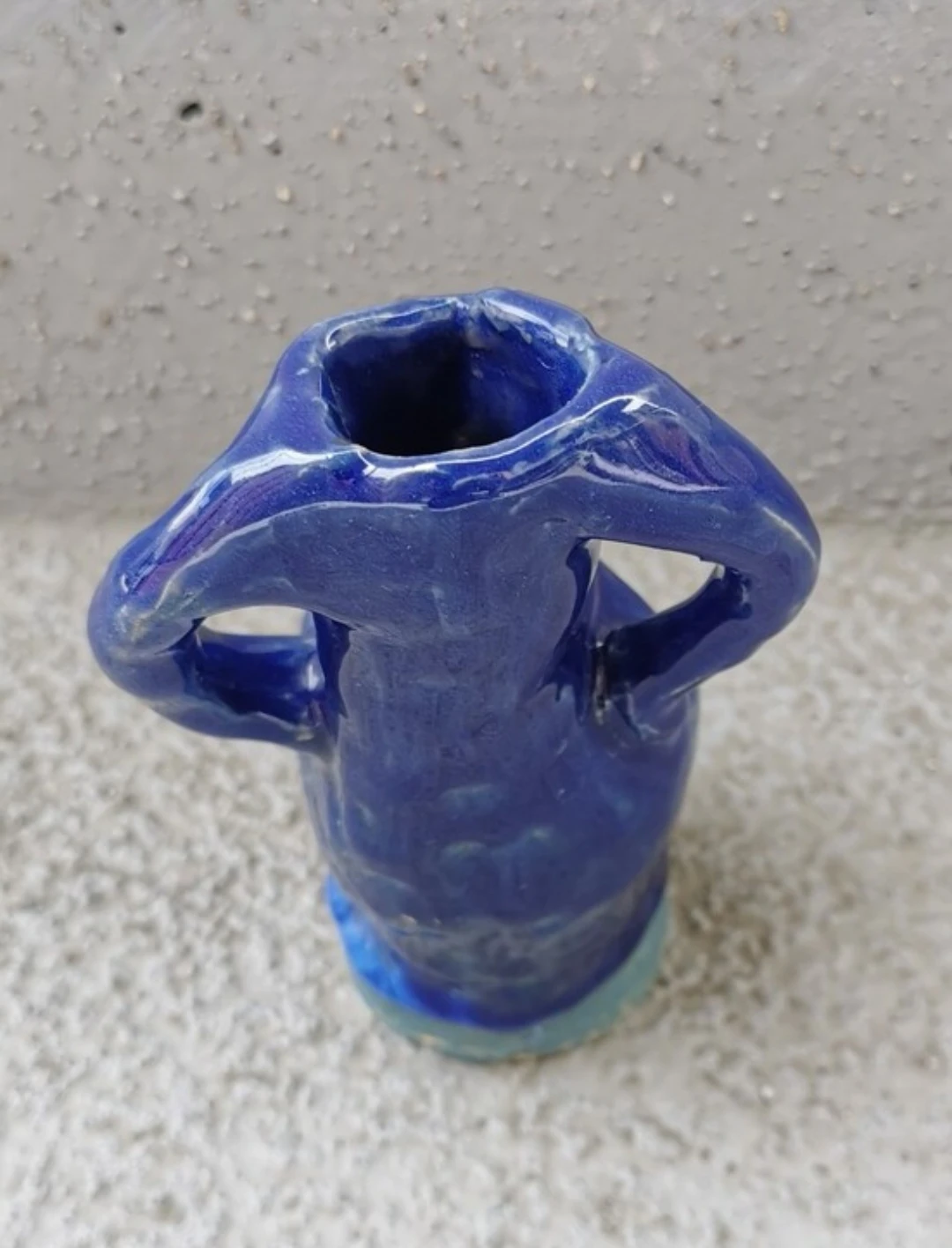Vintage Studio Pottery Nude Torso Double Vase Sculptural Art - photo 3
