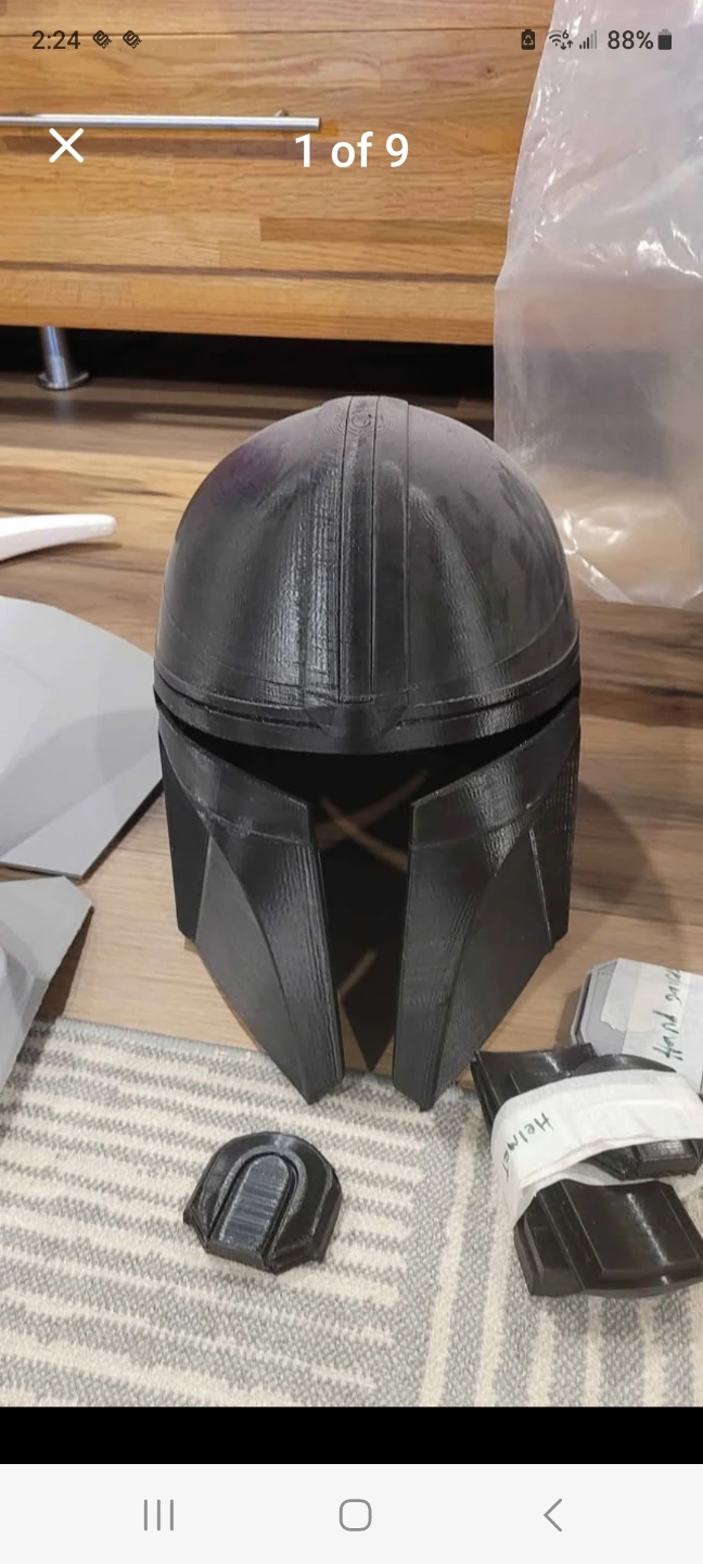 Mandalorian Helmet and Jetpack Prop Set complete