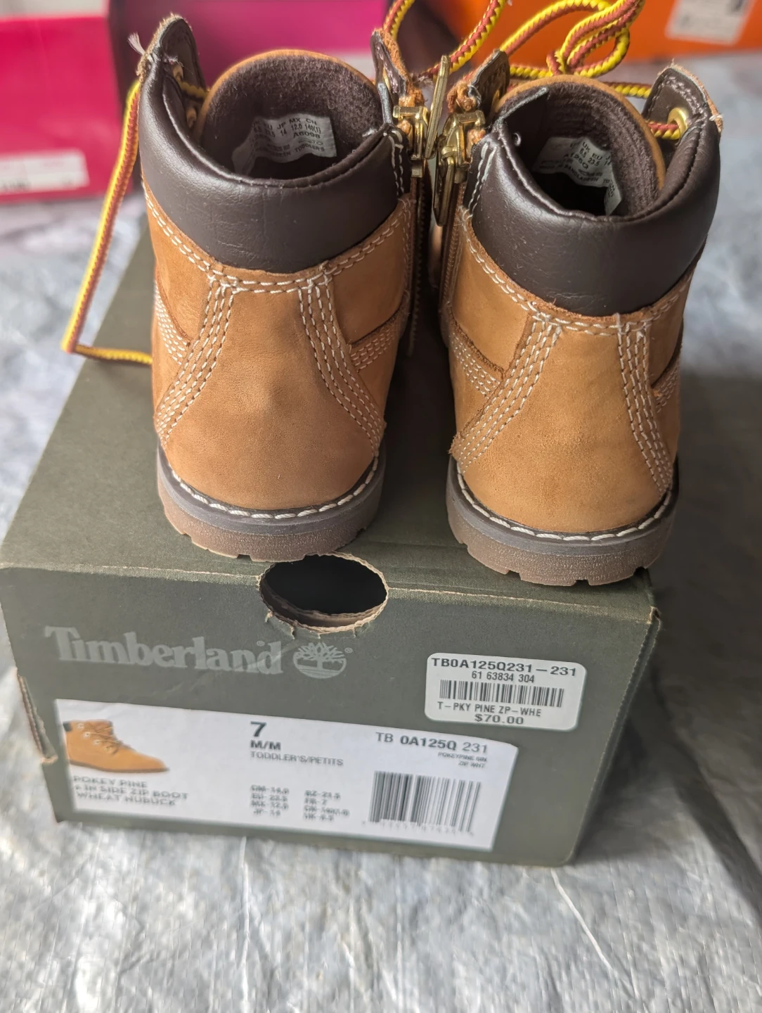 Timberland Pokey Pine Toddler Boots Size 7 - photo 3