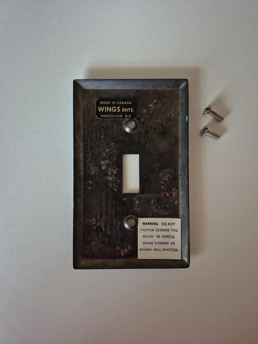 Enamel Landscape Light Switch Plate (Handmade) - photo 2