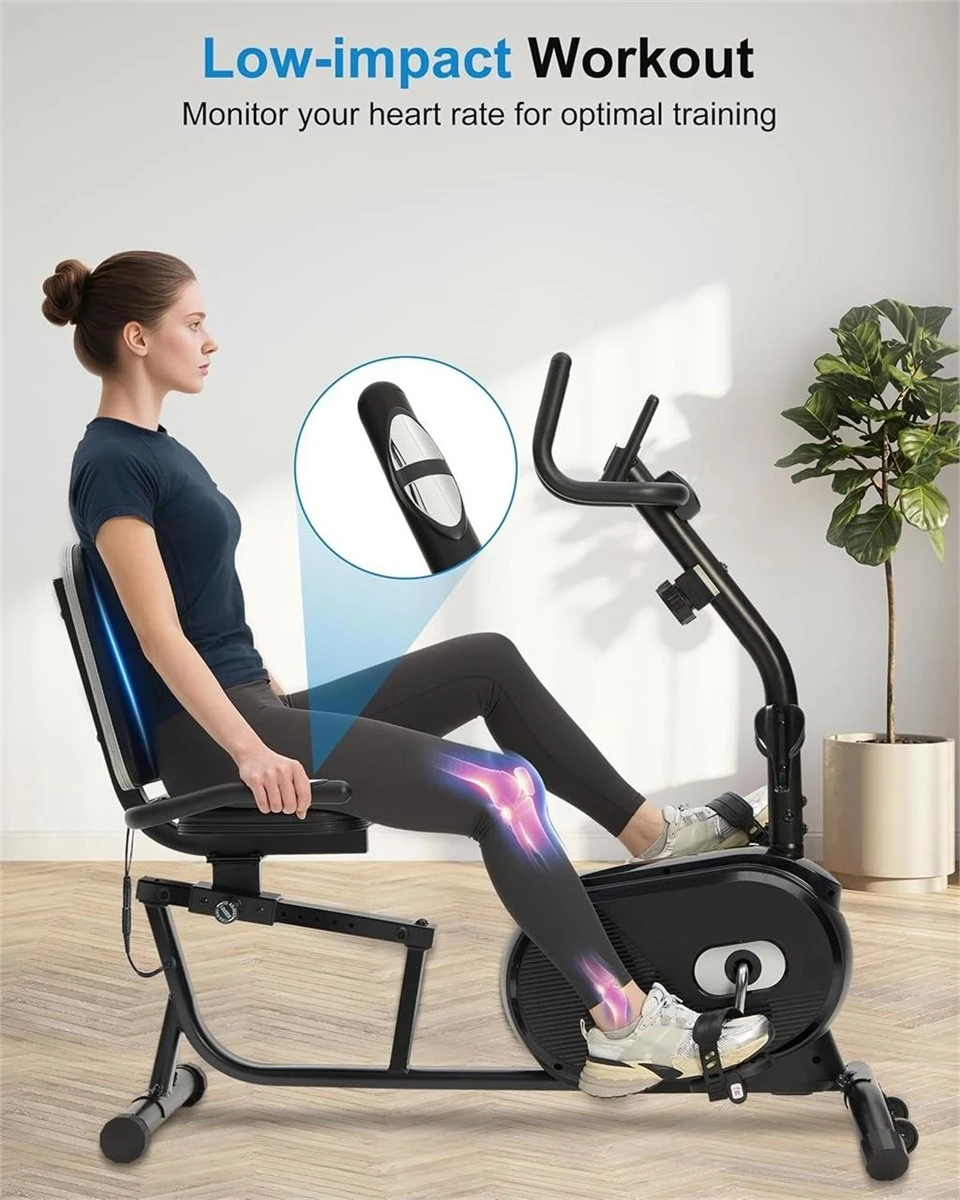 Recumbent Exercise Bike - 16 Resistance Levels