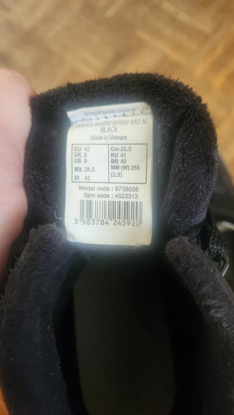 Quechua WARM SH500 Mid Boots - Size 9 US - photo 4