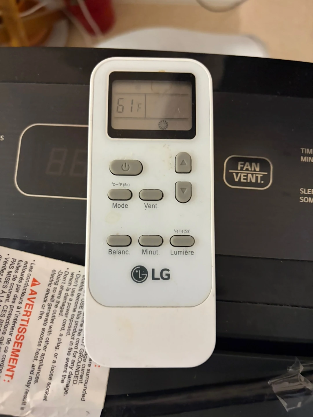 LG Portable Air Conditioner LP0821GSB - photo 4