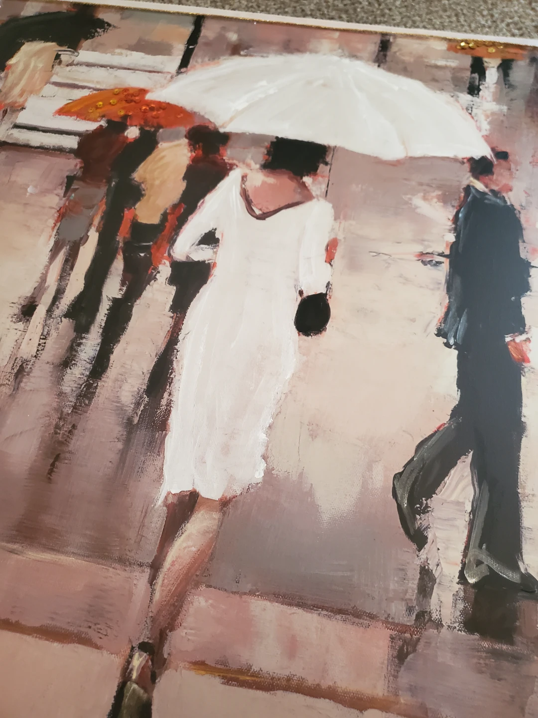 Rainy City Scene Canvas Wall Art - photo 4