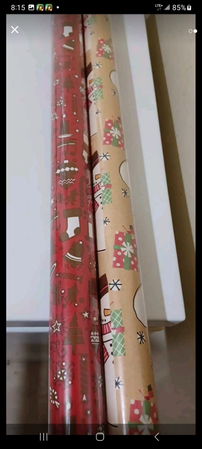 Two Rolls of Christmas Wrapping Paper - photo 2