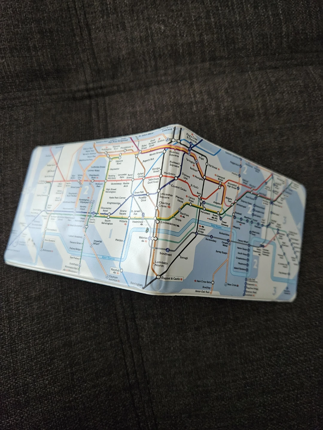 London Tube Map Card Wallet