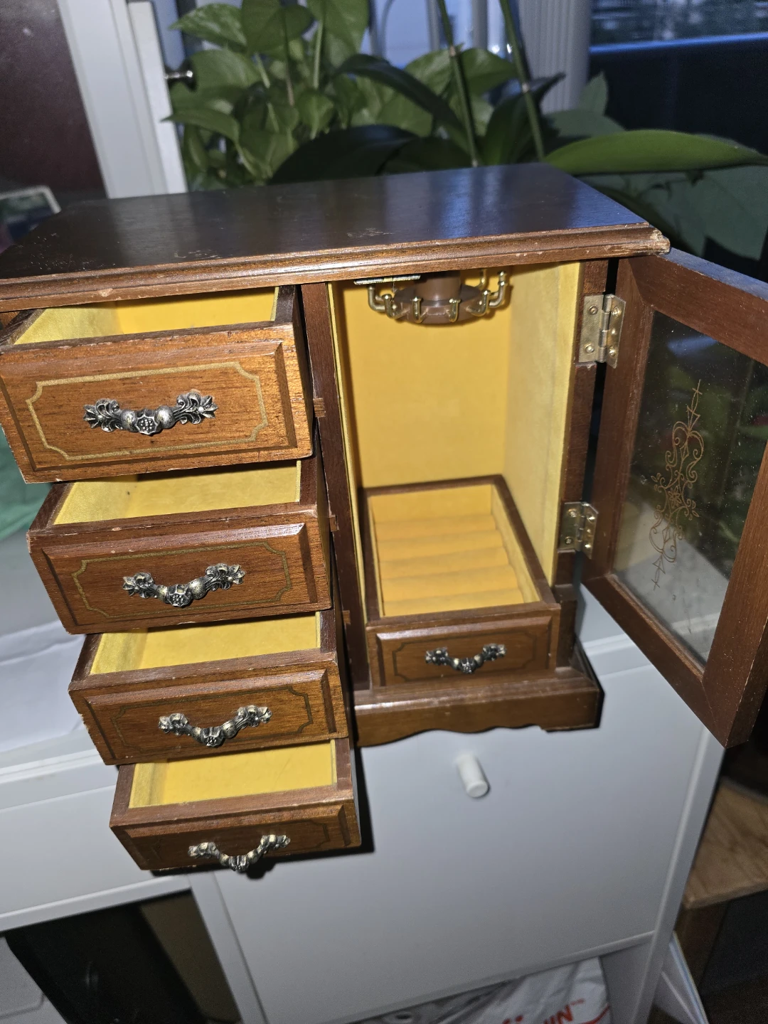Vintage Wooden Jewellery Armoire - photo 2