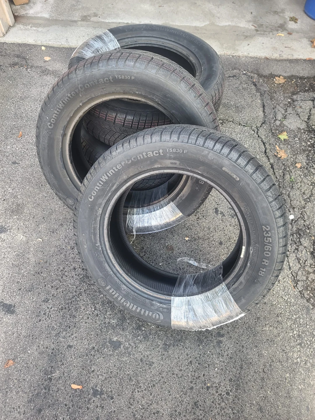 4x New Winter Tires - 235/60/18 - ContiWinter Contact