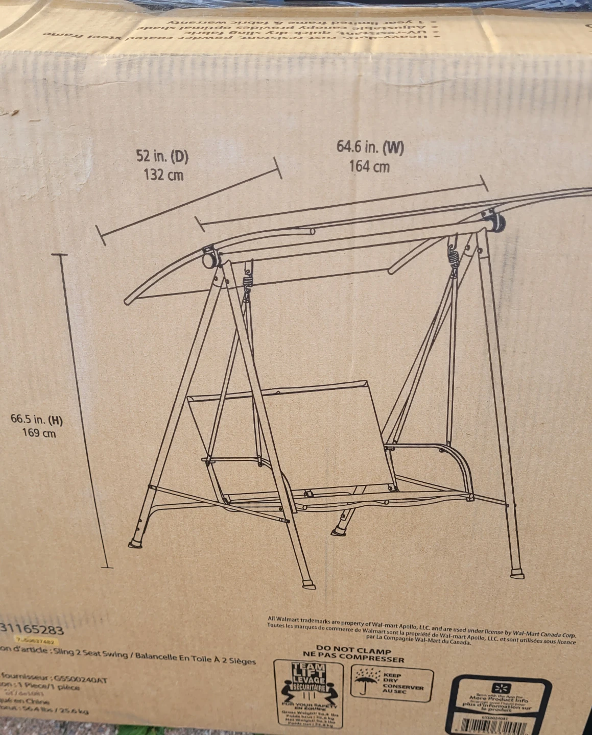 2-Person Patio Swing for Sale - photo 2