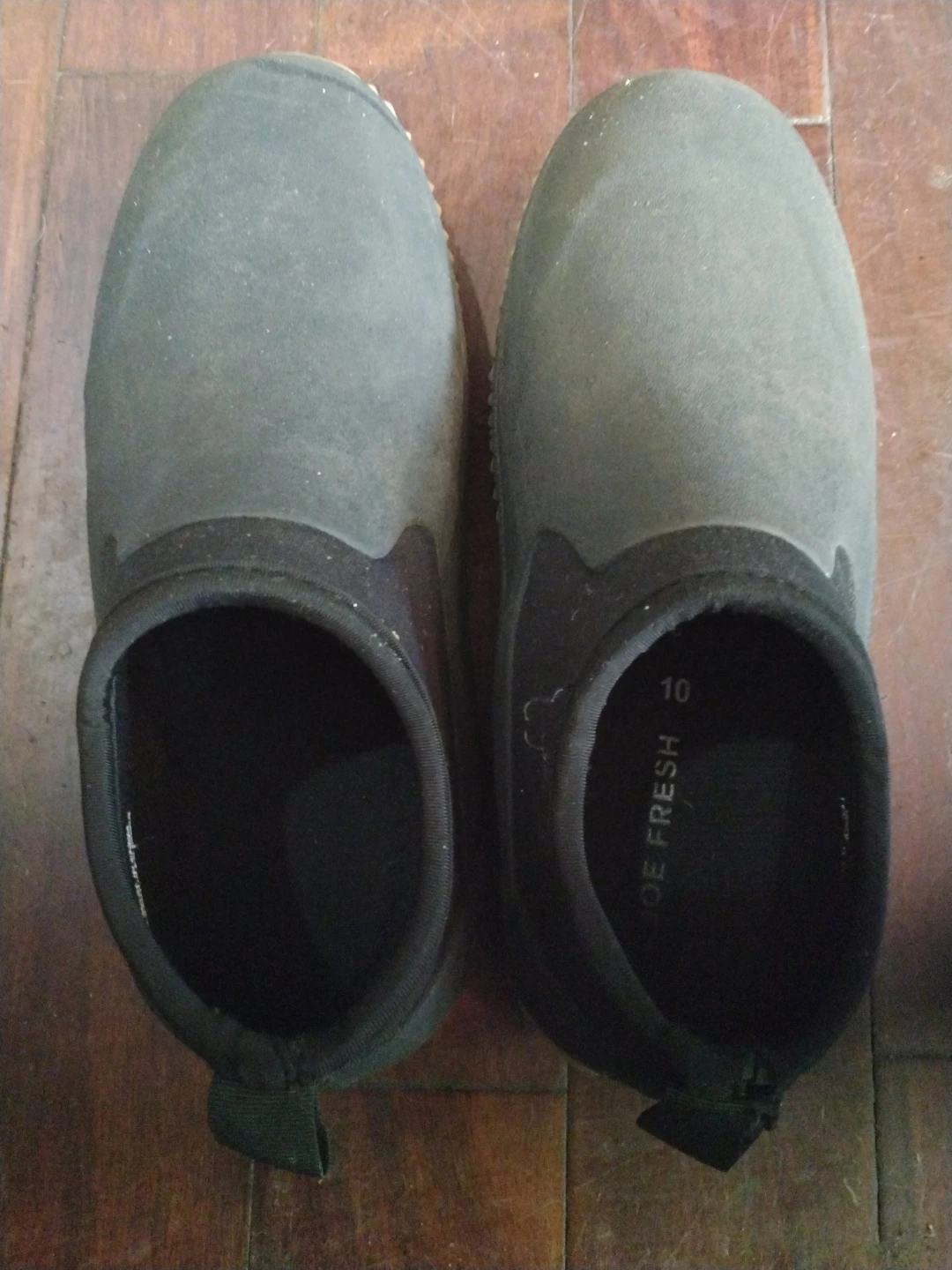 JOE FRESH - BLACK RUBBER , SLIP-ON RAIN SHOES - photo 2