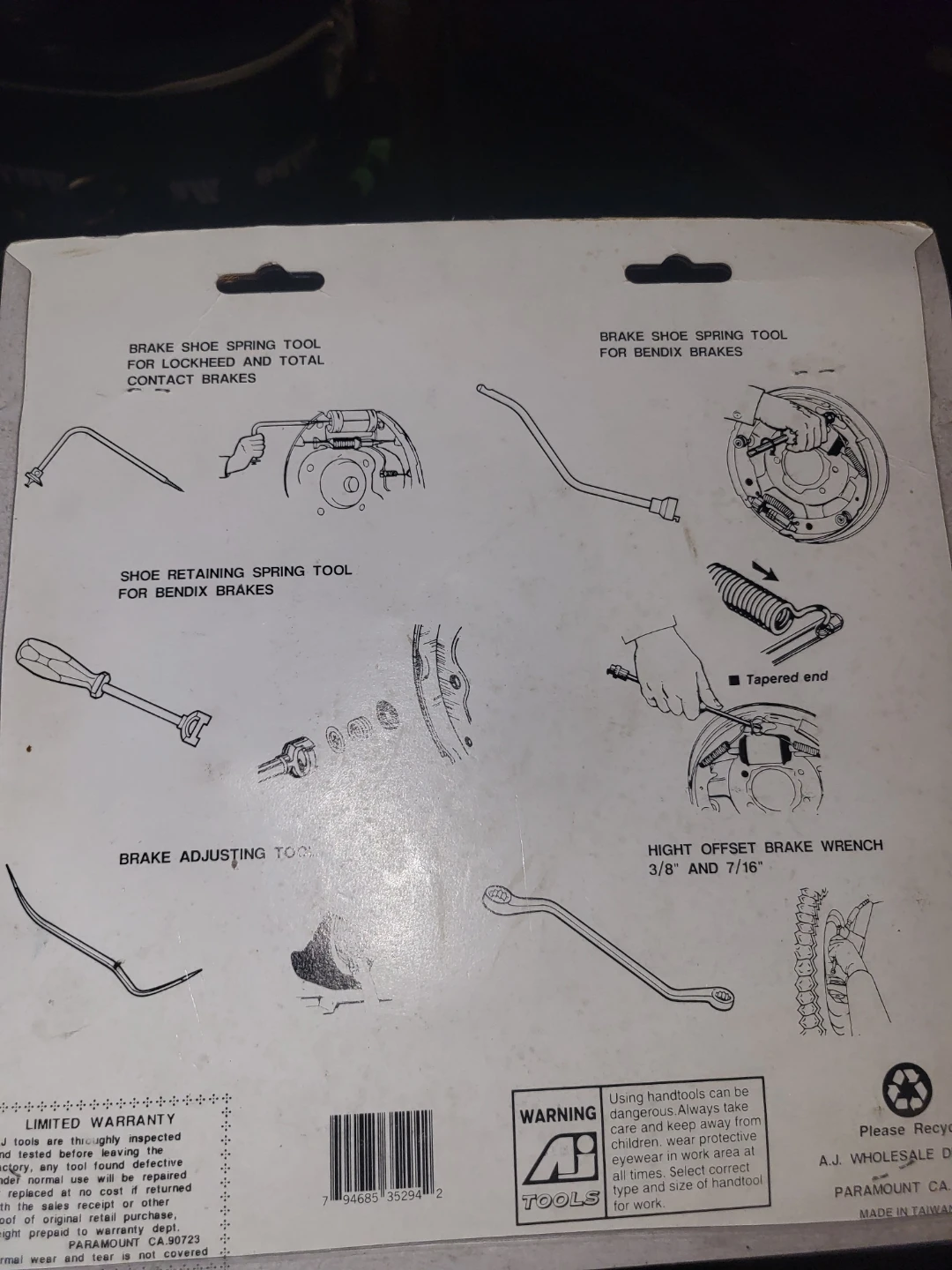 Pit Bull 5-Piece Brake Wheel Tool Kit - photo 2