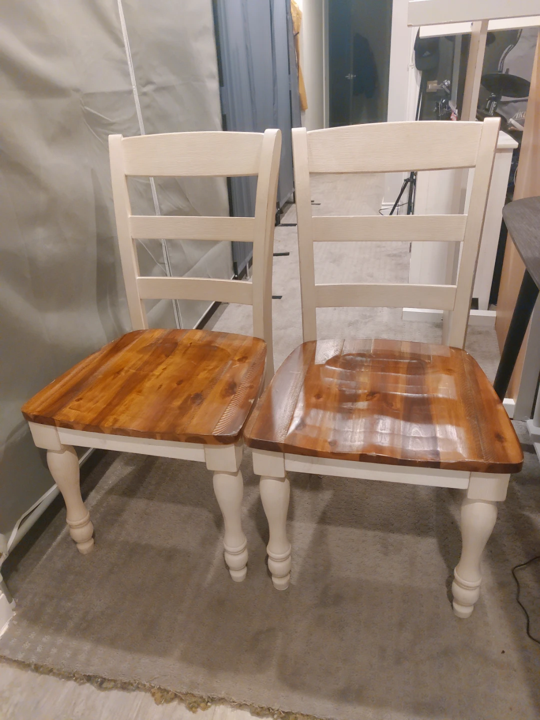 Set of 2 Farmhouse Style Dining Chairs