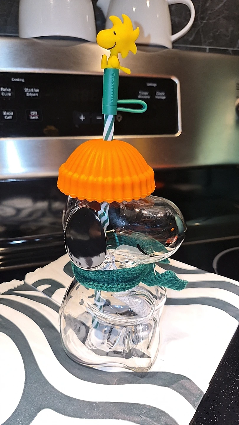 Starbucks x Peanuts Snoopy Glass Cup - photo 4