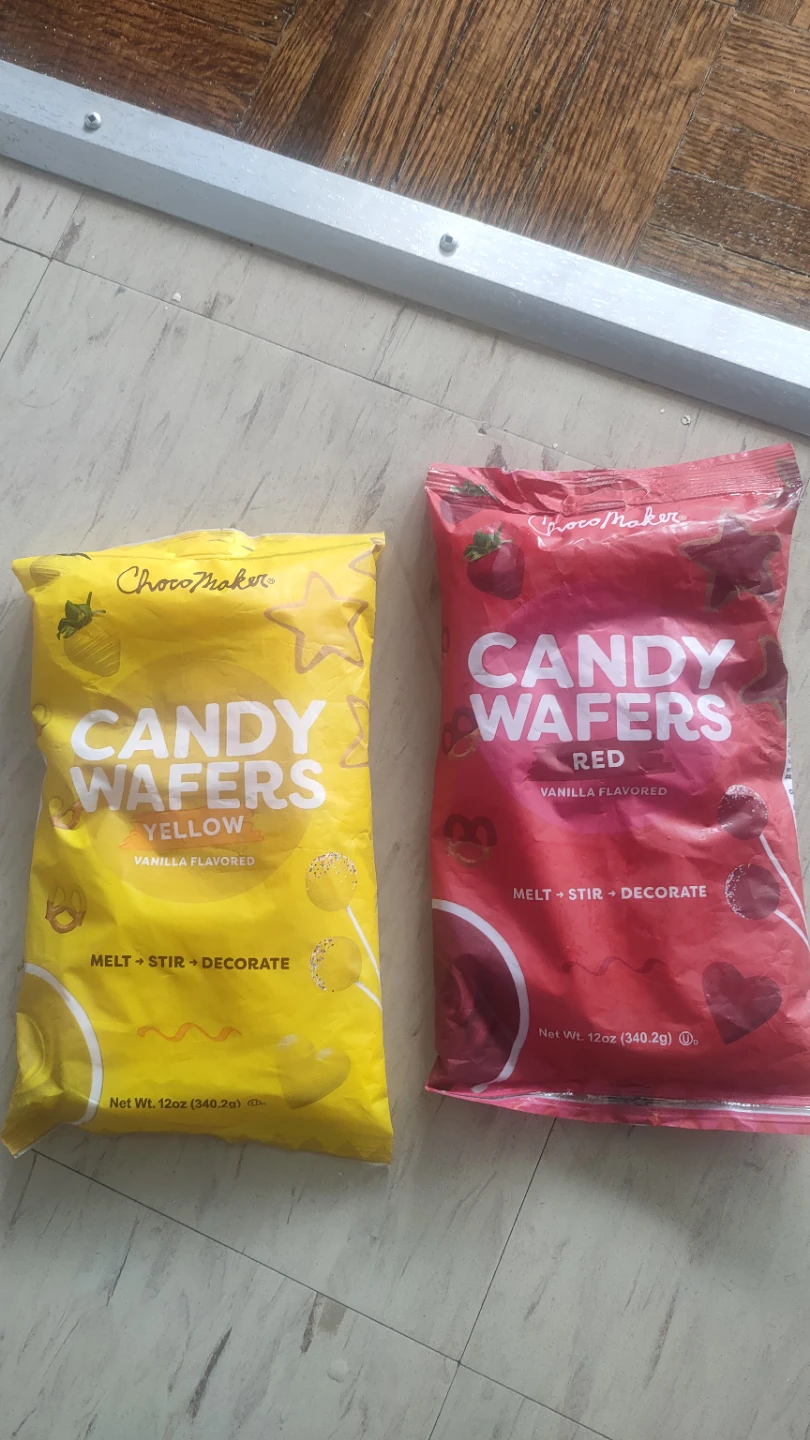 ChocoMaker Candy Wafers - Yellow & Red (Vanilla Flavored)