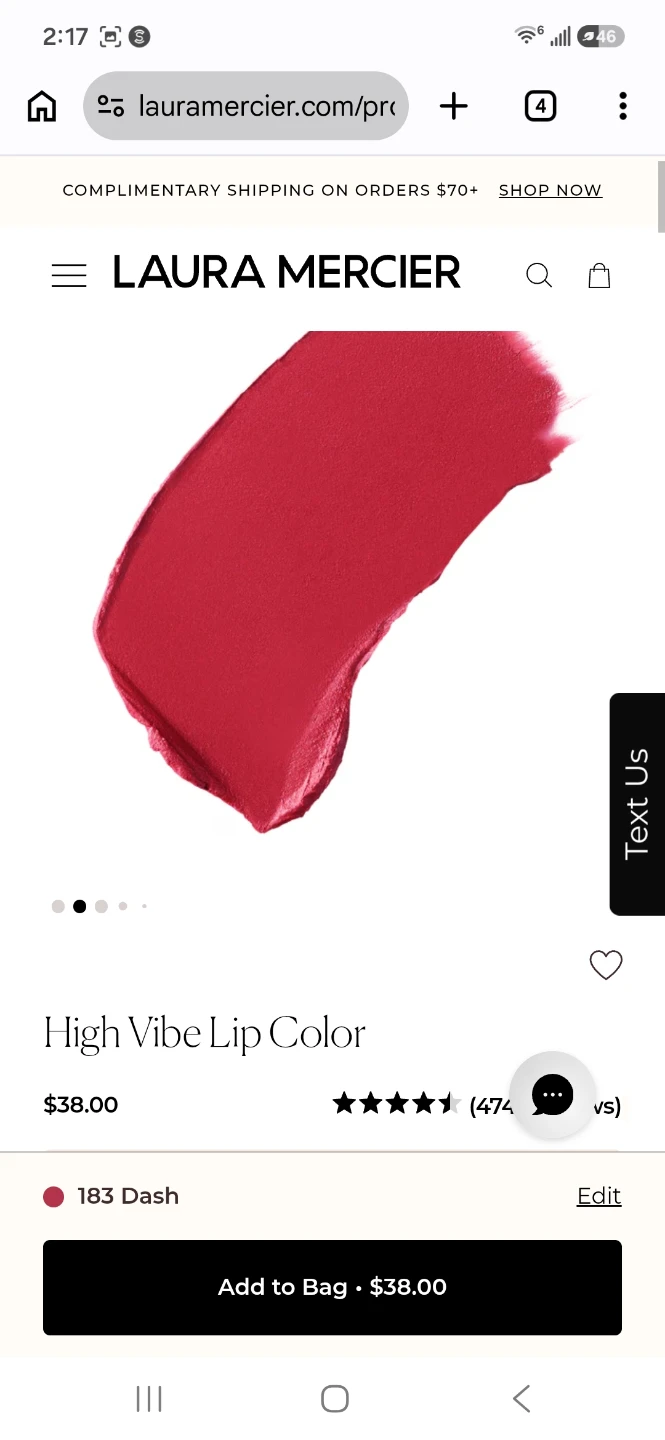 Laura Mercier High Vibe Lip Color - 183 Dash 🏈 - photo 4