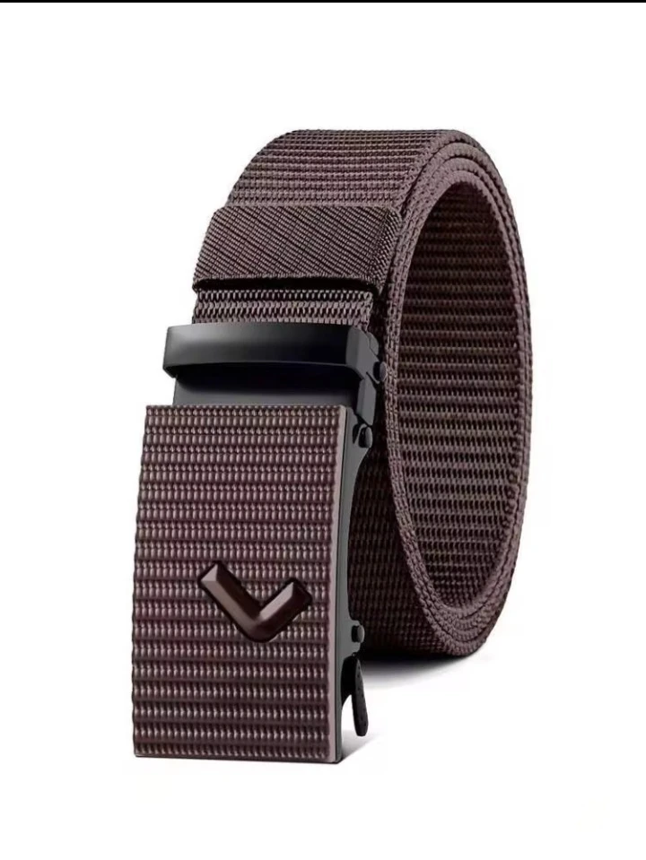 Men's Nylon Web Belt with Automatic Buckle